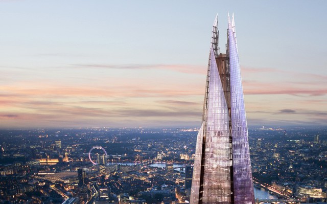 Лондон с высоты небоскреба The Shard