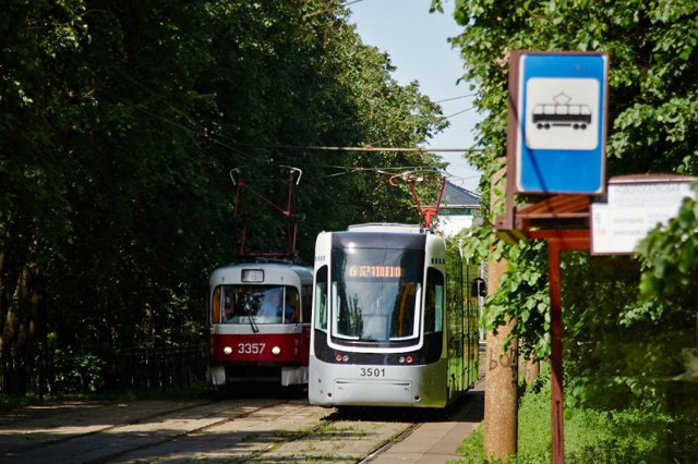 Низкопольный трамвай в Москве