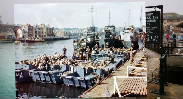 Места операции «Нептун» во время Второй Мировой войны и сейчас