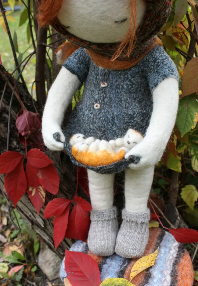 Волшебные куклы из войлока от Ирины Андреевой.  
