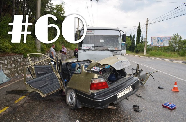 Подборка ДТП и Аварий Июнь 2014 #60