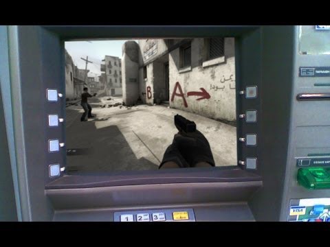 Игра в counter-strike на банкомате?