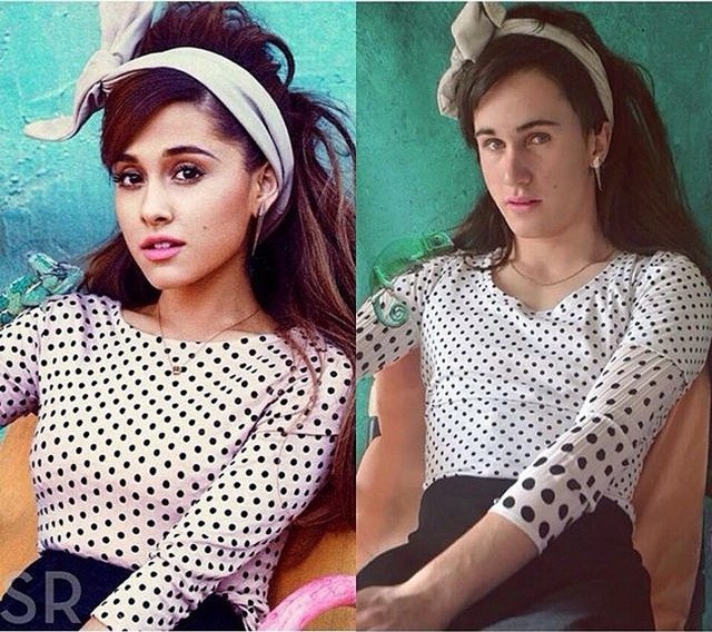 Парень смешно воссоздает фотографии знаменитостей