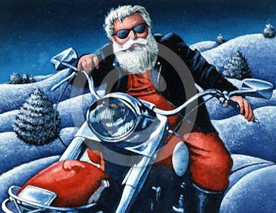 Дед Мороз байкер