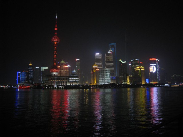 Красота ночного Шанхая