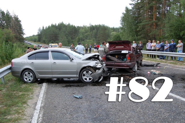 Подборка ДТП и Аварий Август 2014