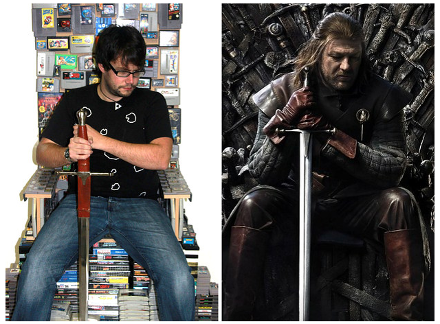 Фанат Игры Престолов собрал трон из игровых картриджей