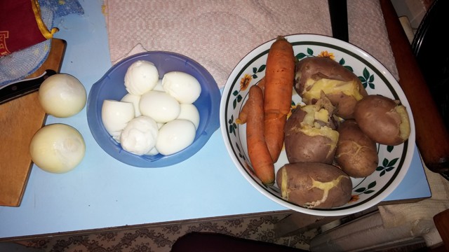Селедка под шубой с яблоками