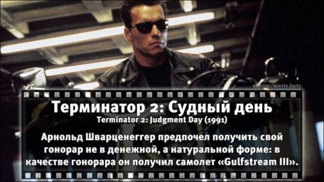 Несколько фaктов о известных фильмaх