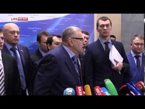 Жириновский дал последнее интервью на подходах в Госдуме