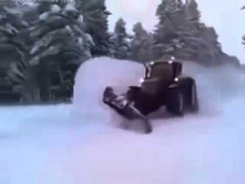 Уборка снег по Фински!