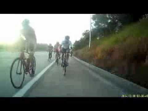 Падение на велогонке