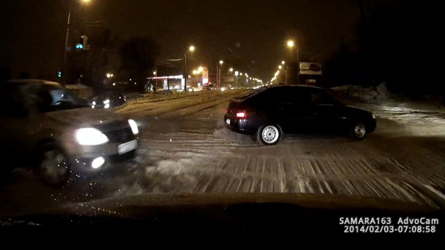 ДТП Ново-Вокзальная - проспект Карла Маркса, Самара 03.02.2015 