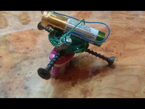 Робот из вибратора с телефона своими руками! 