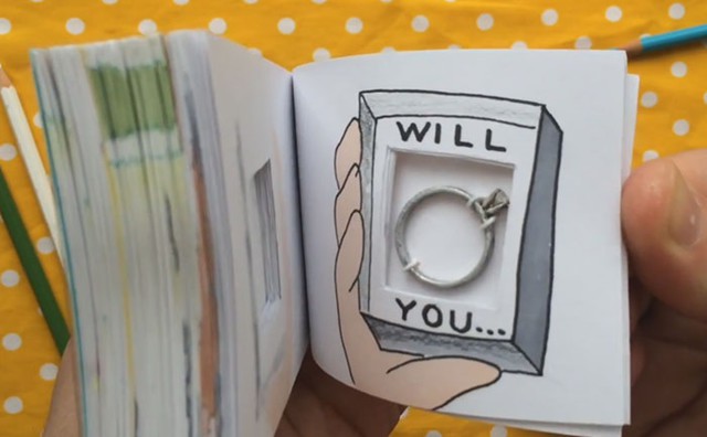 Оригинальный способ сделать предложение руки и сердца