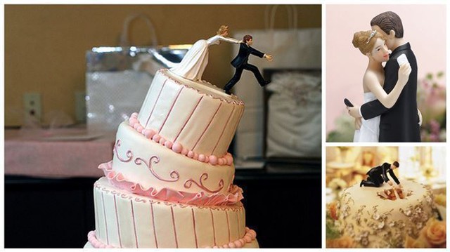 17 забавных фигурок на свадебный торт 