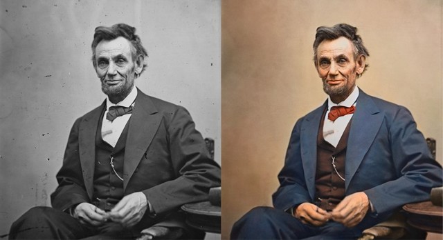 41 историческая фотография в цвете