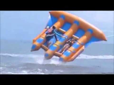 Улётный аттракцион на море