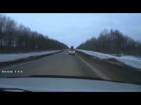 Вылетел  в кювет