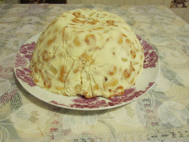 Тортик без выпекания "Золотая рыбка"  