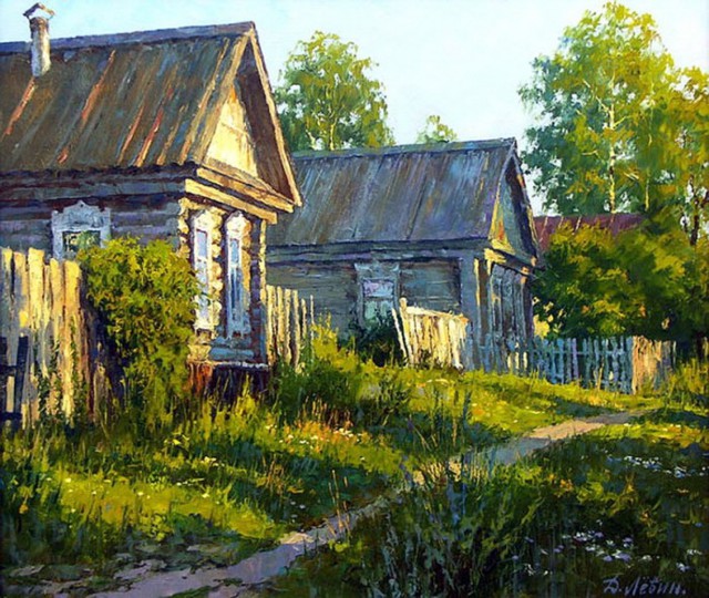 Прекрасные русские пейзажи от художника Дмитрия Лёвина