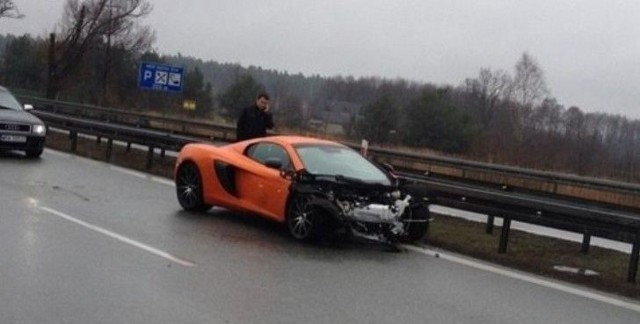 В Польше разбили суперкар McLaren 650S