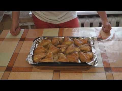 Куриные крылышки маринованные в соевом соусе