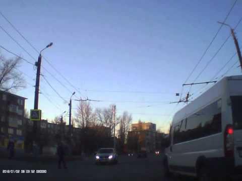 Брянская полиция уезжает с места ДТП