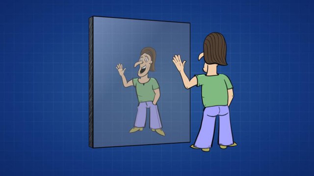 Почему зеркало меняет местами лево и право, а верх и низ - нет