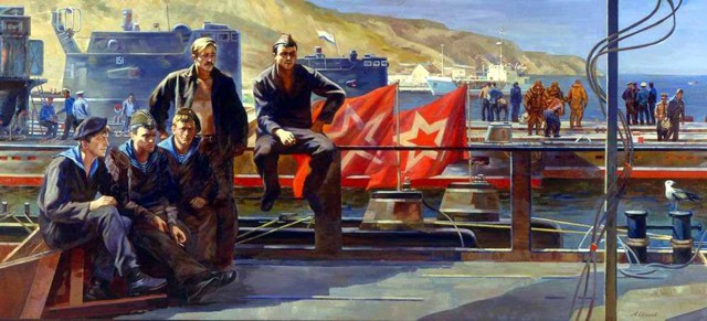 Картины советских и российских  художников на армейскую тему