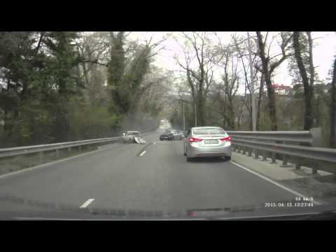 Лобовая авария в Сочи