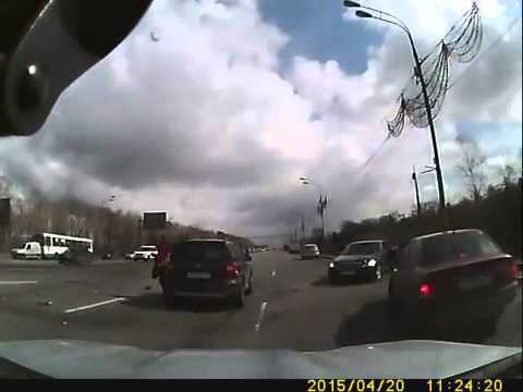 Авария с участием 6 машин 