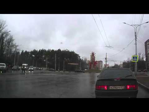 В это раз пешеходу повезло
