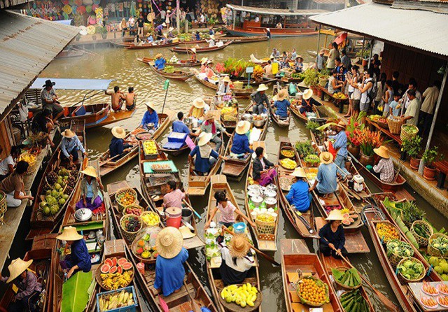 15 самых сумасшедших плавучих рынков Юго-Восточной Азии