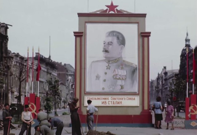 Цветной Берлин в июле 1945 в разрешении FullHD