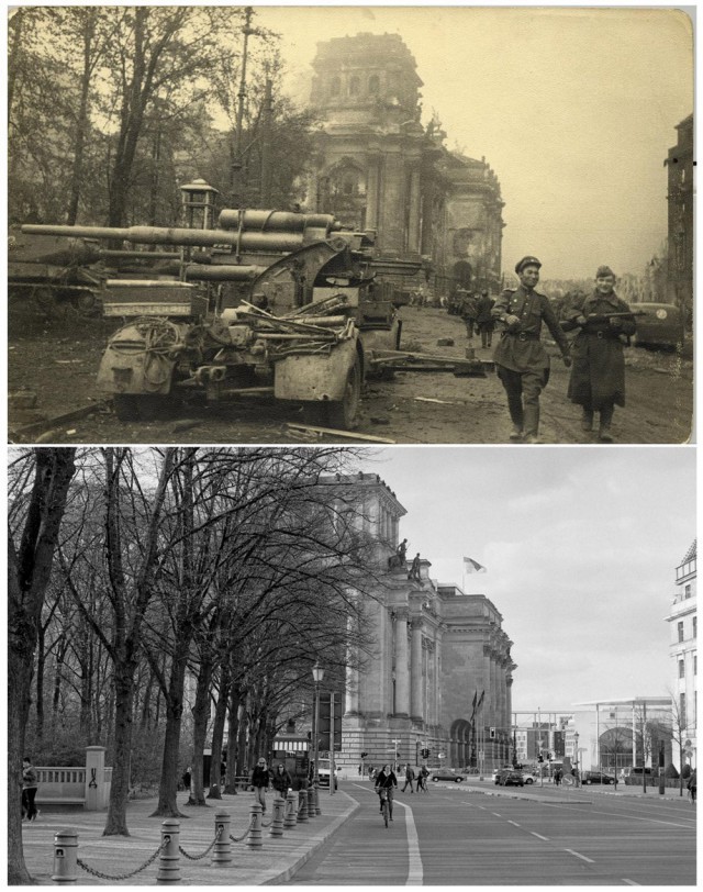 Сравнительная подборка Берлина в военное и мирное время