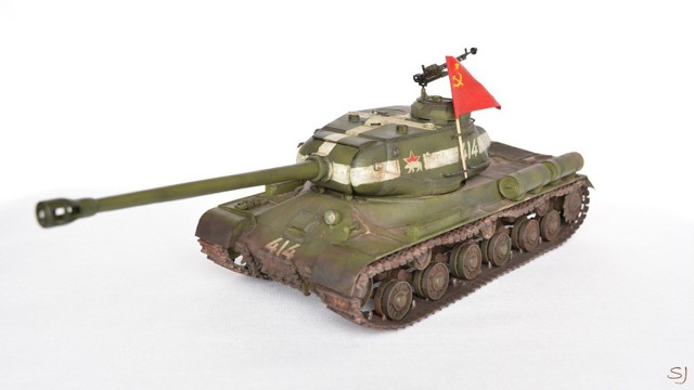Сборная модель советского танка ИС-2 от начинающего моделиста
