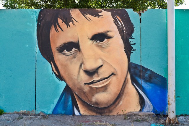 10 граффити с изображением Владимира Высоцкого