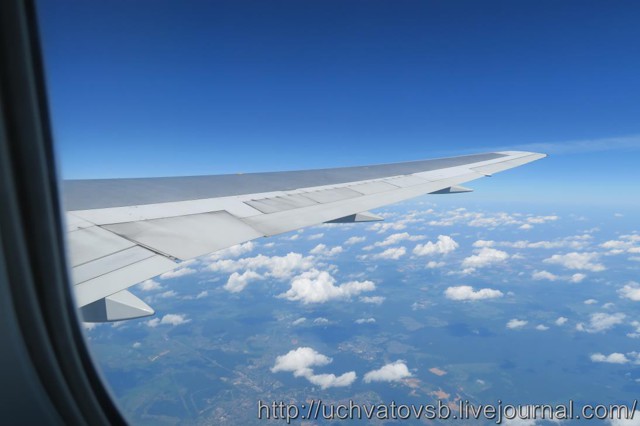 Почему у самолета Трансаэро одно крыло, как рубероидом покрыто?