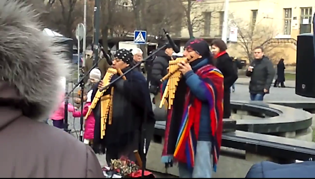 Уличные музыканты из Перу 