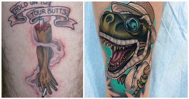 16 забавных татуировок по мотивам "Парка Юрского периода"