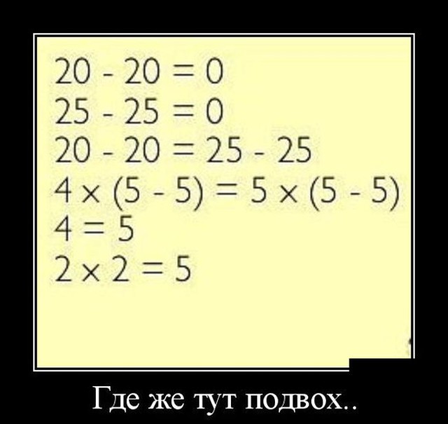 Математический юмор в картинках