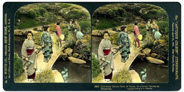 Анимированные стереофотографии Японии на рубеже ХIХ-ХХ веков