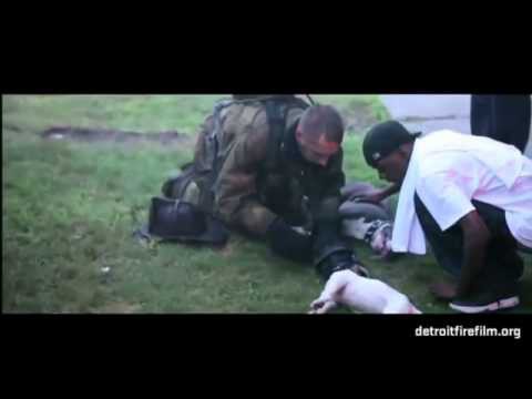 Пожарный спас собак 