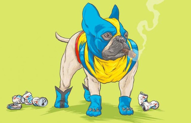 Забавные иллюстрации, на которых обычные собаки становятся супергероями