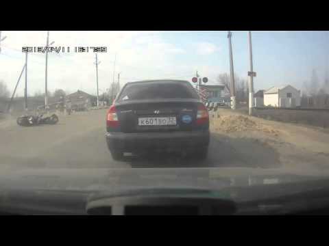 Каскадер на скутере