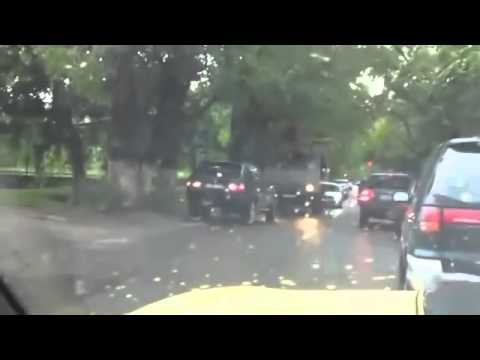 Камаз проучил BMW, Молодца водила!!! 