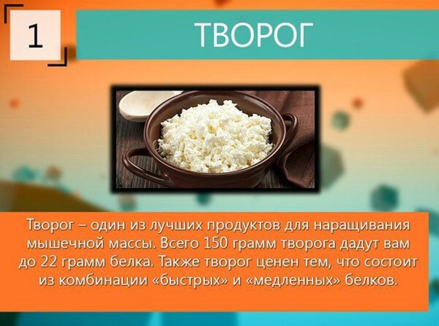 10 самых лучших продуктов для роста мышц