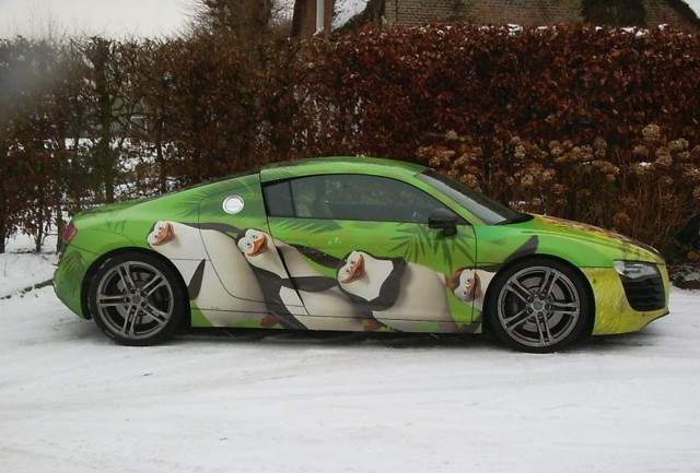 Занимательная аэрография на автомобилях