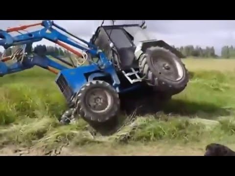 Прикол Трактор тащит УАЗик